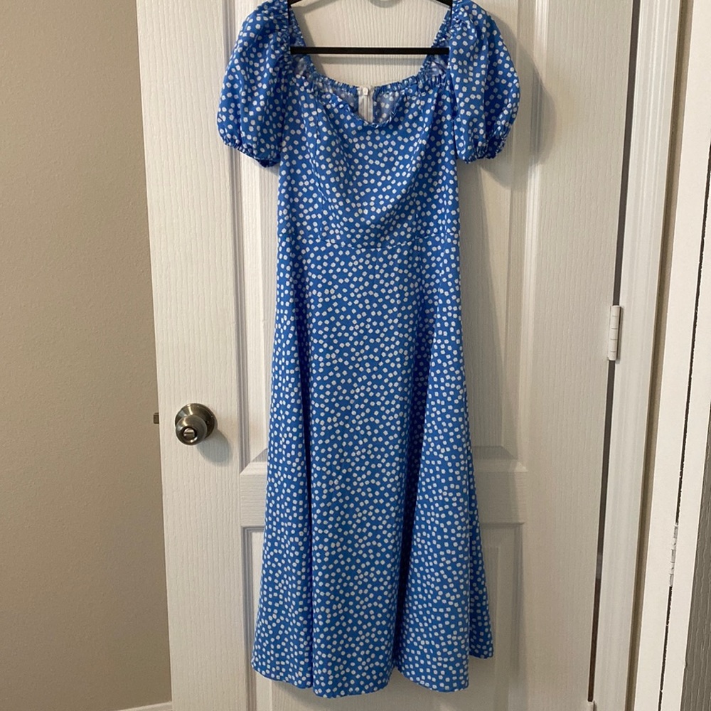 Blue A Line Dress
